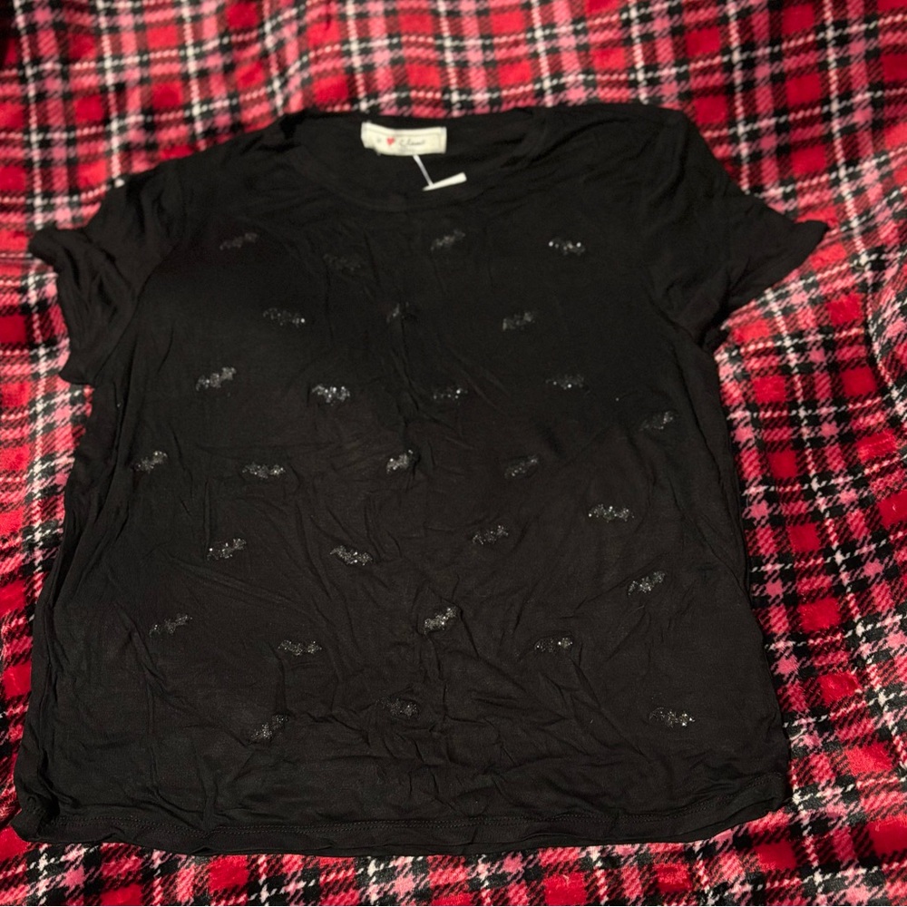 Halloween sparkly bat shirt